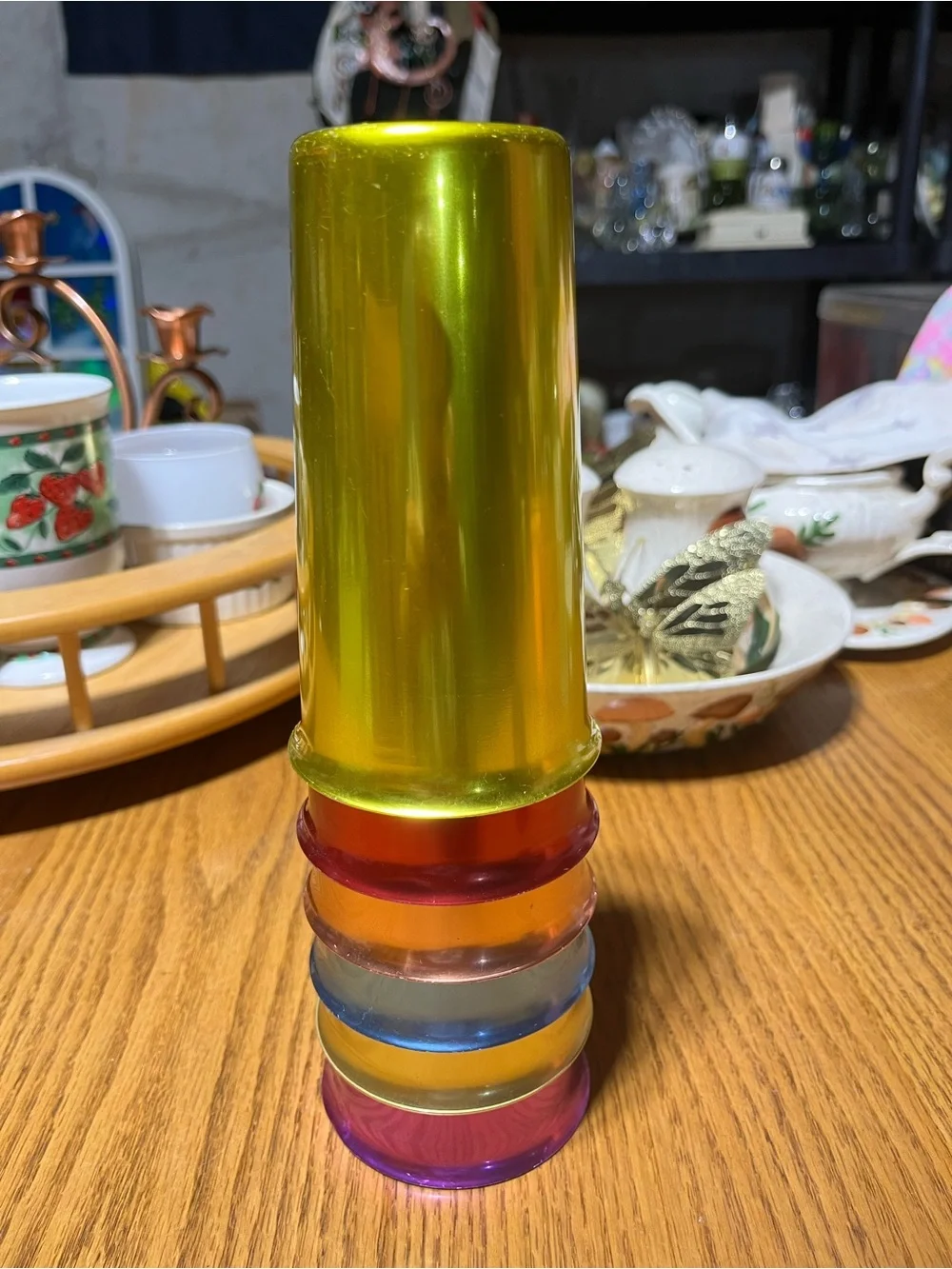 Set of Iridescent Stainless Aluminum Tumblers - Assorted Colors Set Of 6